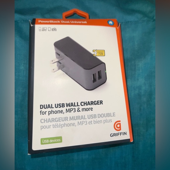 PowerBlock Smart Fuse Griffin Dual Universal USB Wall Charger - Picture 2 of 7